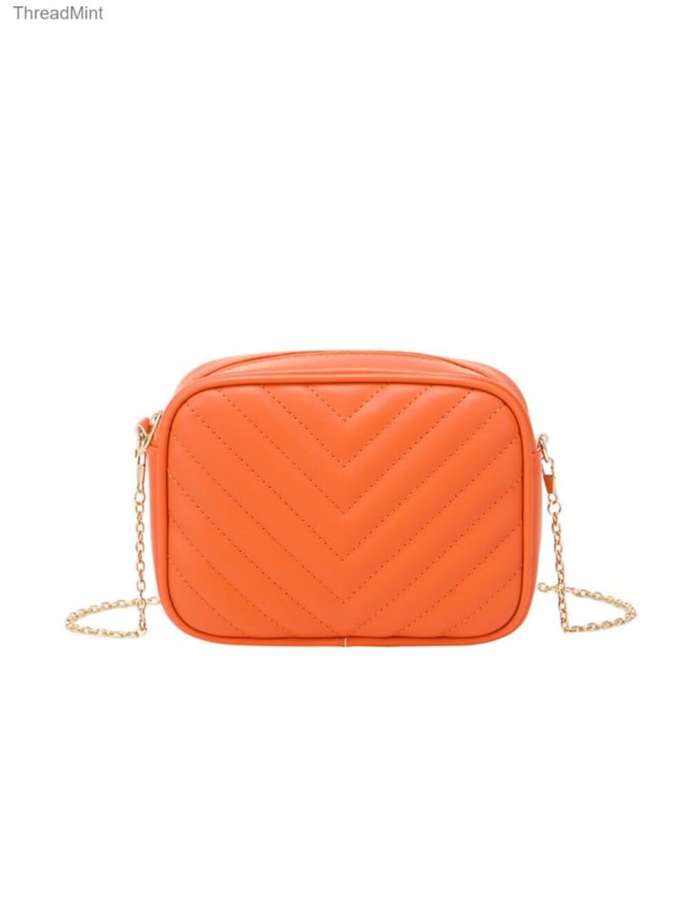 Women's Small Crossbody Bag PU Leather Detachable Chain Strap Mini Purse